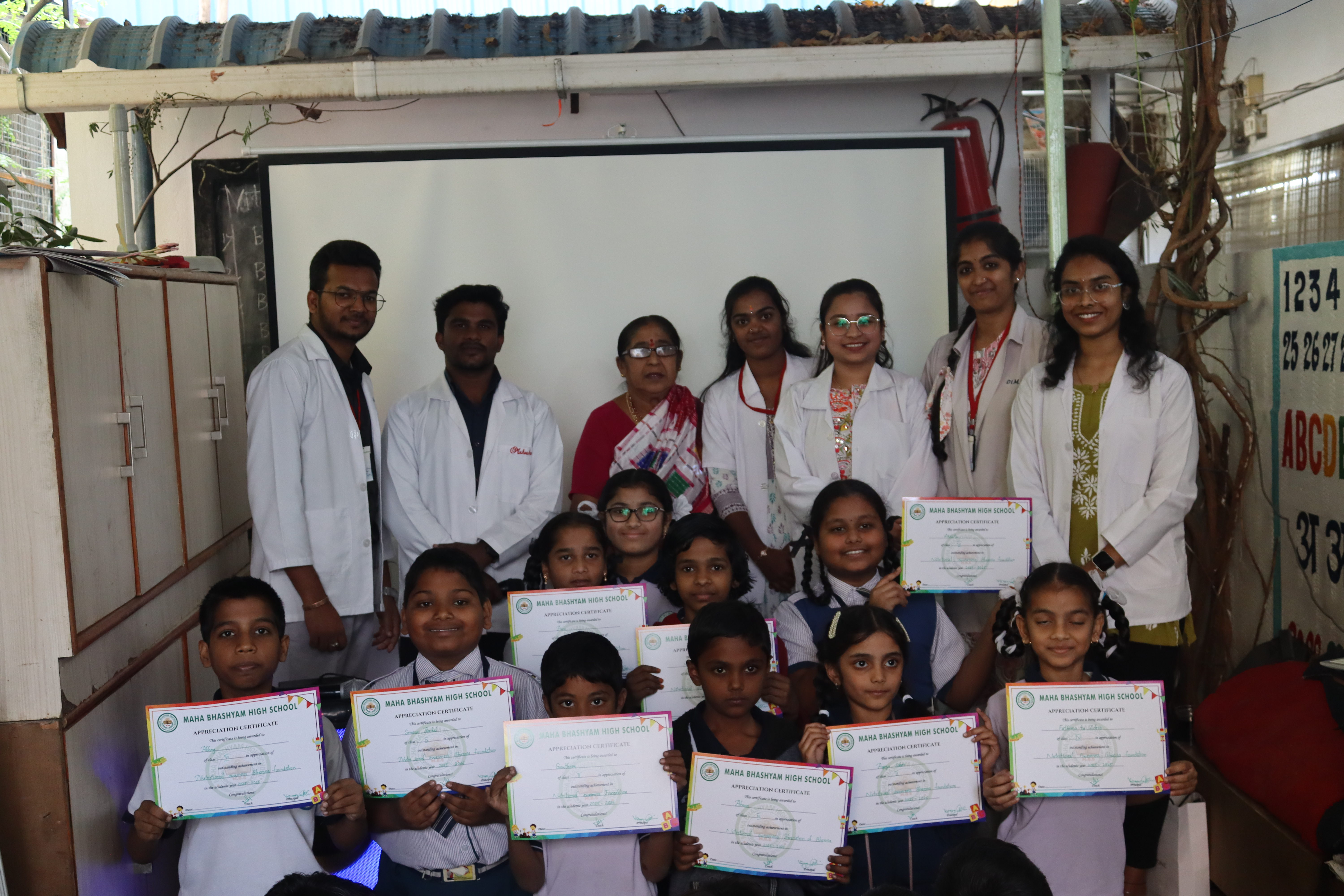 Nutrition session at Maha Bhashyam High School